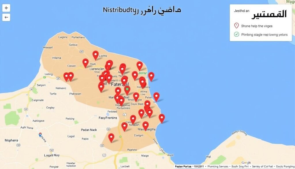  خرائط انتشار شركة صيانة السباكة بجدة 