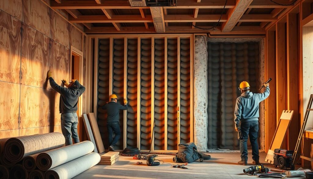 خطوات عملية عزل الصوت بجدة